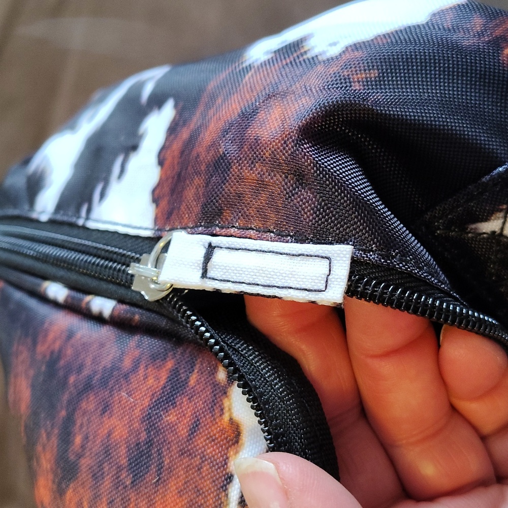 Dusti Rhoads Cowhide Print Makeup Bag - Picture 6 of 8